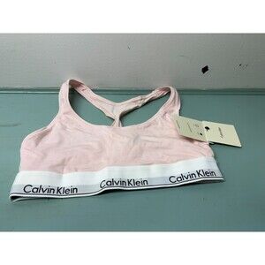 Calvin Klein Modern Cotton Bralette - F3785, Pink, Medium - New w/ tags